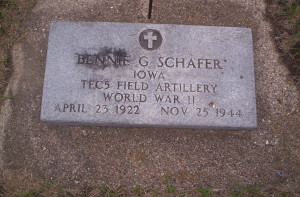 Benjamin George Schafer tombstone