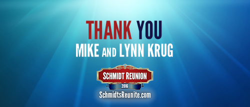 Thank You - Mike and Lynn Krug