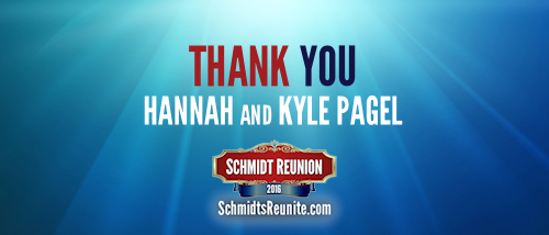 Thank You - Hannah and Kyle Pagel