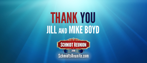 Thank You - Jill and Mike Boyd