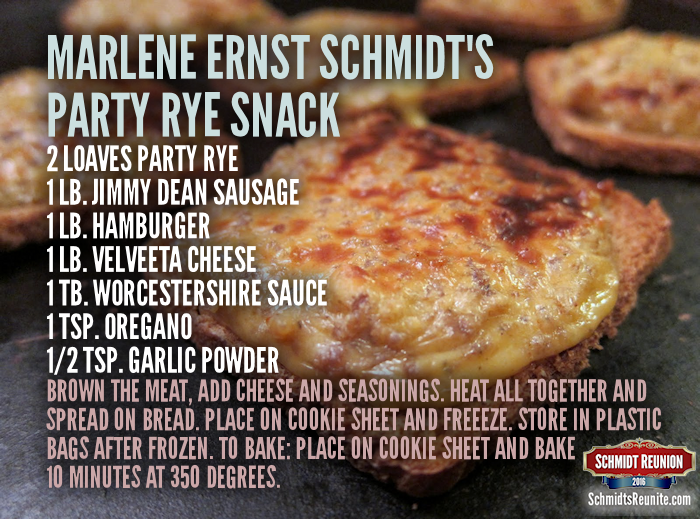 Party Rye Snack Recipe