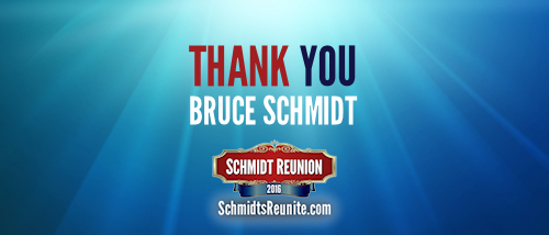 Thank You - Bruce Schmidt