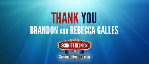 Thank You - Brandon and Rebecca Galles