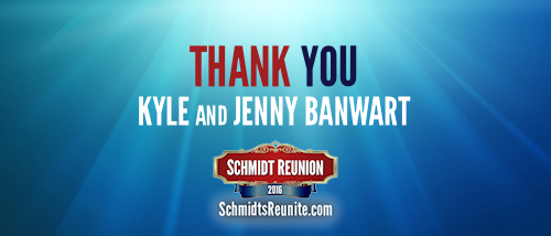 Thank You - Kyle and Jenny Banwart