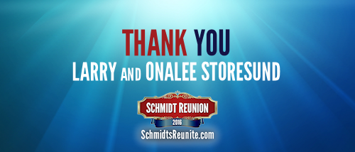 Thank You - Larry and Onalee Storesund