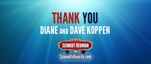 Thank You - Diane and Dave Koppen