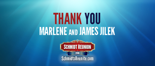 Thank You - Marlene and James Jilek