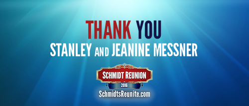 Thank You - Stanley and Jeanine Messner